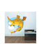 Kinder Wandsticker Cartoon Drache 02 95cm x 95cm