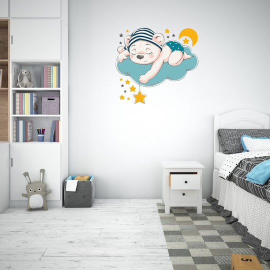 Wandsticker Bär in den Wolken 02 95cm x 95cm