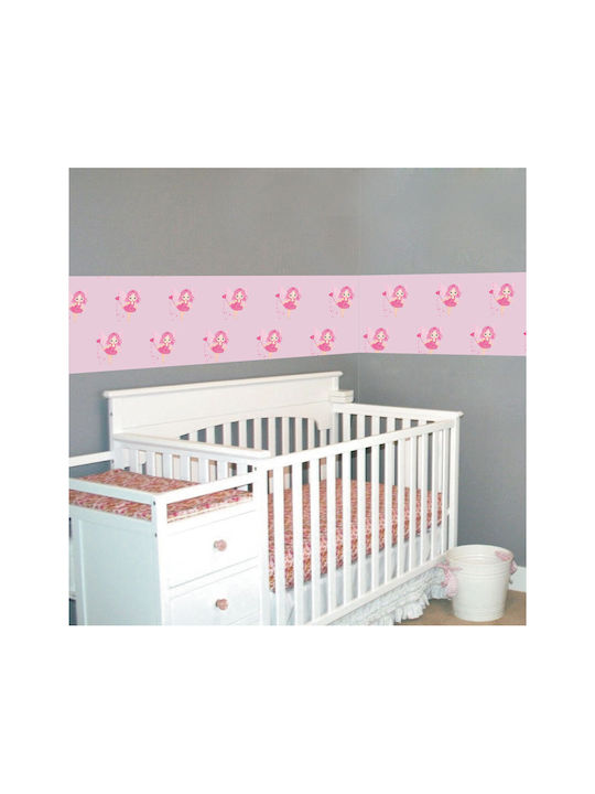 Pink Princess Adhesive Border 100cm X 25cm