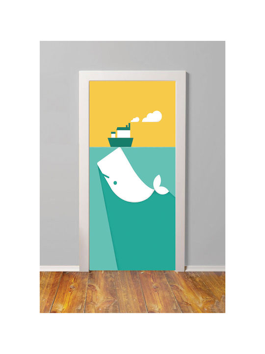 Whale Door Sticker 190cm