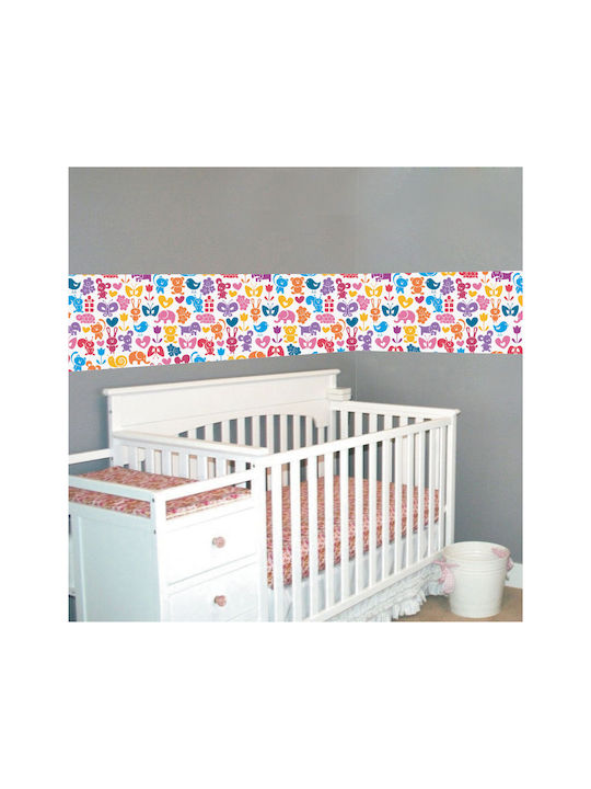 Adhesive Border Colorful Animals 100cm X 25cm