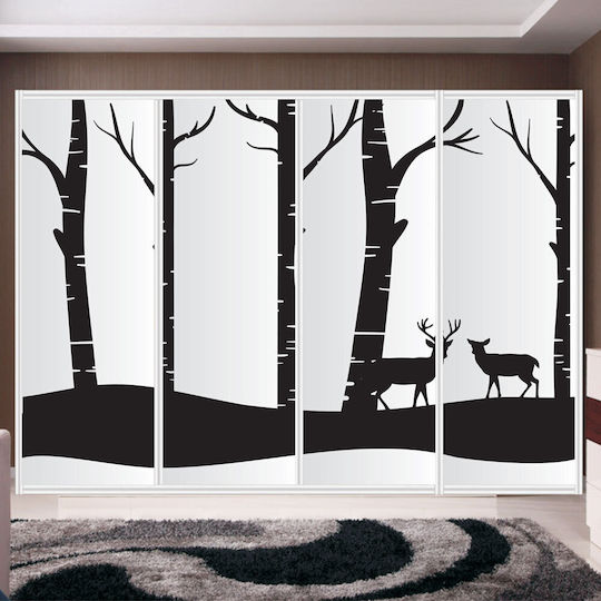 Αυτοκόλλητο Ντουλάπας Δάσος 120cm X 83cm