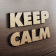 MDF Wooden Design Keep Calm 34cm X 20cm