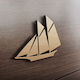 MDF Wooden Ship Design 30cm X 25cm