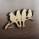 MDF Wooden Design Birds 60cm X 33cm