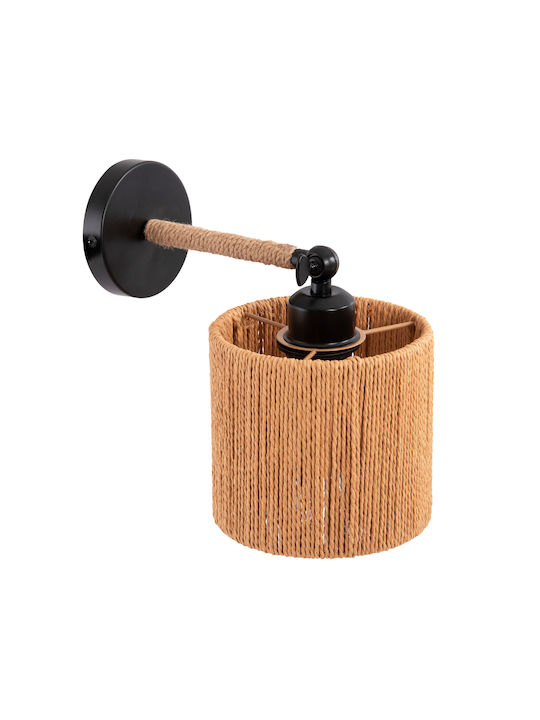 HomeMarkt Lant Classic Lamp Wall with Socket E27 Black 15x15x15cm