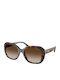 Ralph Lauren Women's Sunglasses with Brown Tartaruga Plastic Frame and Brown Gradient Lens RA5321U 500313