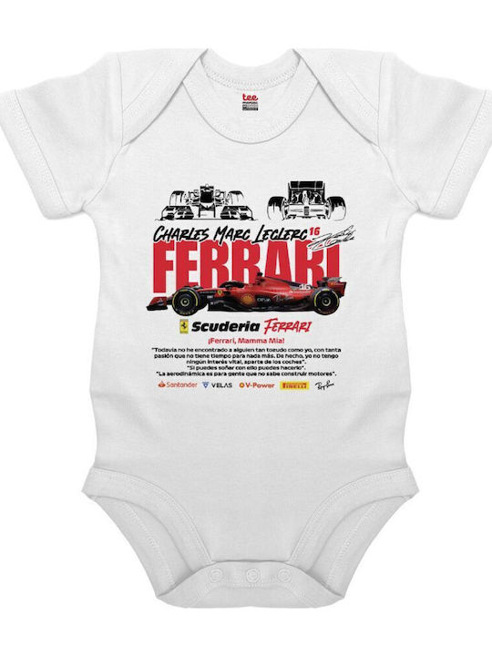 Koupakoupa F1 Ferrari Κορμάκι Λευκο