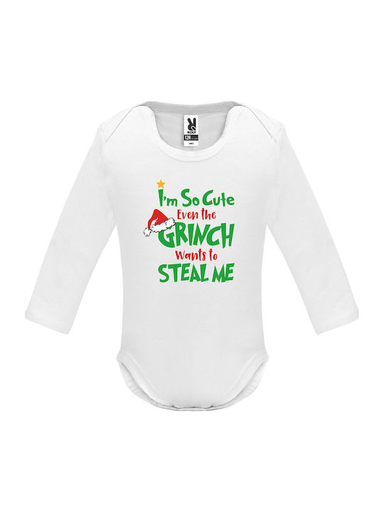 kirikoko I Am So Cute Even The Grinch Wants To Steal Me Κορμάκι White