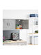 Wall Living Room Cabinet made of Grey Particle Board 40x30x41cm