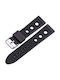 Gummi-Armband Schwarz 22mm