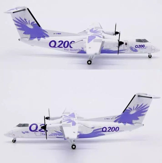 Ready-Made Metal Airplane Model Scale 1/400 JC Wings House Color De Havilland Canada Bombardier Dash 8-Q200