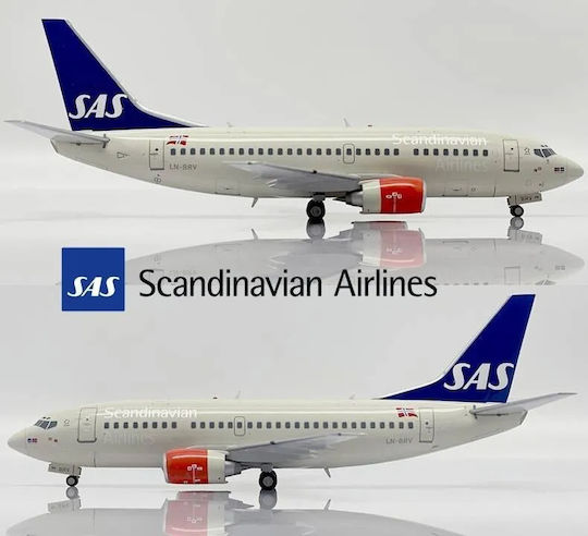 Ready-Made Metal Airplane Model Scale 1/200 JC Wings Boeing 737-500 SAS Scandinavian Airlines