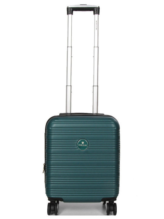 WORLDLINE Kabinenreisekoffer Hartschalen Green mit 4 Räder Höhe 45cm