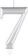 Kerze 7 Metallisch Silber 8 cm