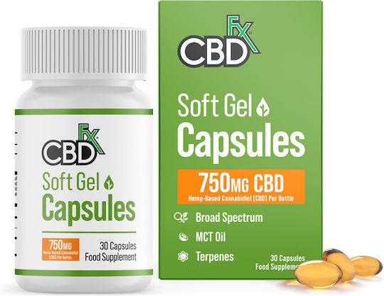 Cbdfx Органични Гел Капсули 750mg 30 Капсули