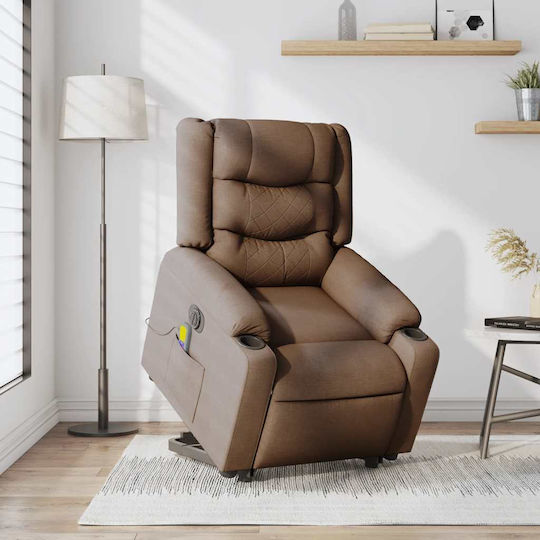 Relax Armchair Massage with Footstool Coffee 77x93x99cm