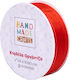 Handgefertigtes rotes Organza-Band 1,6x1090cm