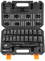 Vevor CJT12SAECRV231T38V0 Καστάνια με Καρυδάκια 1\2" & 1" 23τμχ Vevor CJT12SAECRV231T38V0 Καστάνια με Καρυδάκια 1\2" & 1" 23τμχ