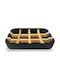 Bamboo Smiles Wall-mounted Soap Dish Bamboo Black