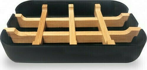 Bamboo Smiles Wall Mounted Soap Dish Black