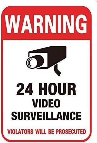 CCTV Monitoring Area Adhesive Sign 100x150mm