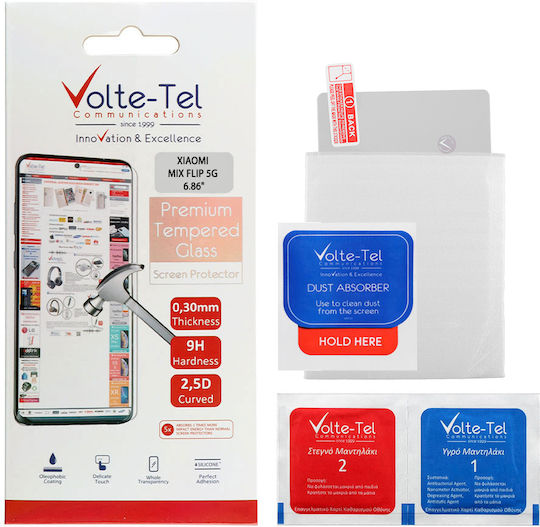 Volte-Tel 2.5D 0.3mm Adeziv complet Tempered Glass (Xiaomi Mix Flip)