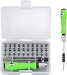 Screwdriver with 32 Magnetic Interchangeable Tips