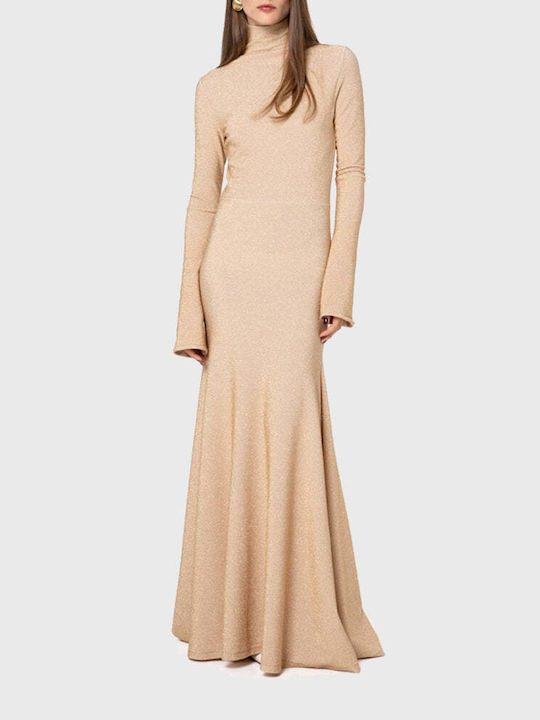 High Maxi Dress Beige