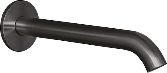 Eurorama Built-in Faucet Spout for Shower Inox Black Brushed