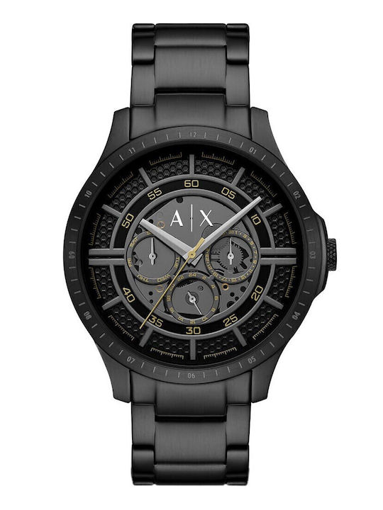 Armani Exchange Hampton Herrenuhr Batterie mit Schwarz