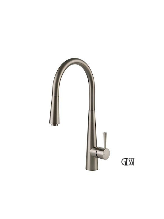 Gessi Kitchen Faucet Counter Inox Silver