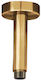 Βραχίονας Οροφής Στρογγυλός 10εκ Aisi316 Inox Pvd Brushed Gold