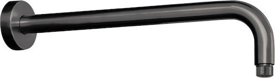 Wall Arm Round 35cm Aisi316 Inox Pvd Black Brushed