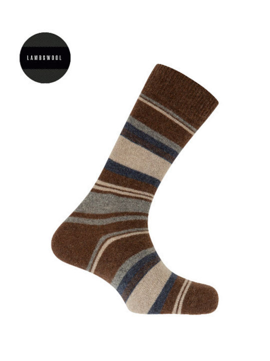 Punto Blanco Herren Gemusterte Socken Braun 1Pack