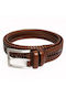 Men's Belt Knitted Brown