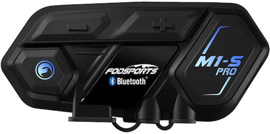 Fodsports M1-S Pro Μονή Ενδοεπικοινωνία για Κράνος Μηχανής με Bluetooth
