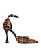 Leopard Pumps with Elegant Straps Made in Greece
