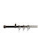 Homefit Extendable Metallic Curtain Pole Single Φ16mm 120-210cm Nickel