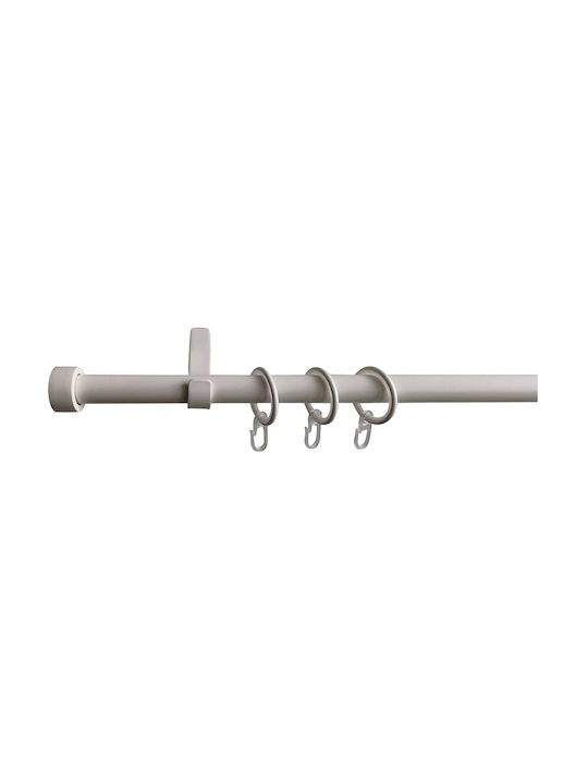 Homefit Pliabil Metalic Galerie pentru perdele Simplu Φ16mm 165-300buc ALB