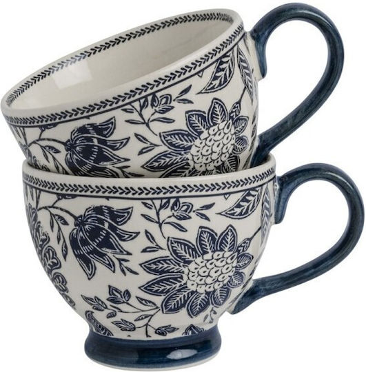 Laura Ashley Κούπα Κεραμική Μπλε 430ml