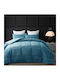 Liolios Home Duvet Cover Queen 220x240cm Cassiano Petrol