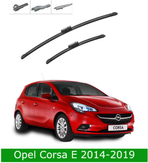 Front Wiper Blade Set Opel Corsa E 2014-2019 650mm 400mm Bosch Aerotwin 3398000121 26" & 16" 2 Pieces
