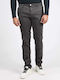 Zeumar Trousers Chino Elastic in Regular Fit Gray