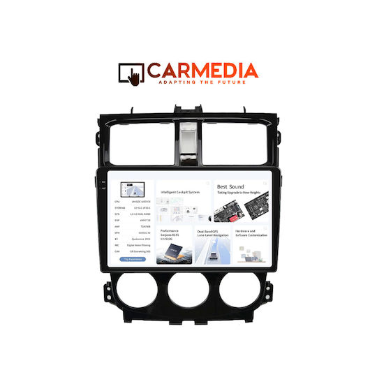 Carmedia Ηχοσύστημα Αυτοκινήτου για Mitsubishi Colt 2013-2023 (Bluetooth/USB/WiFi/GPS/Apple-Carplay/Android-Auto) με Οθόνη Αφής 9.5"