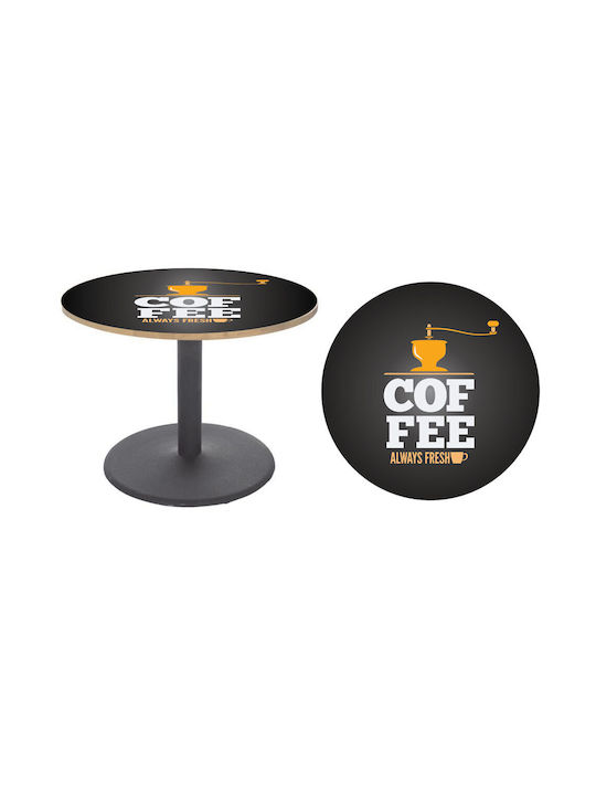 Αυτοκόλλητο Τραπεζιού Coffee 8 90cm Διάμετρος