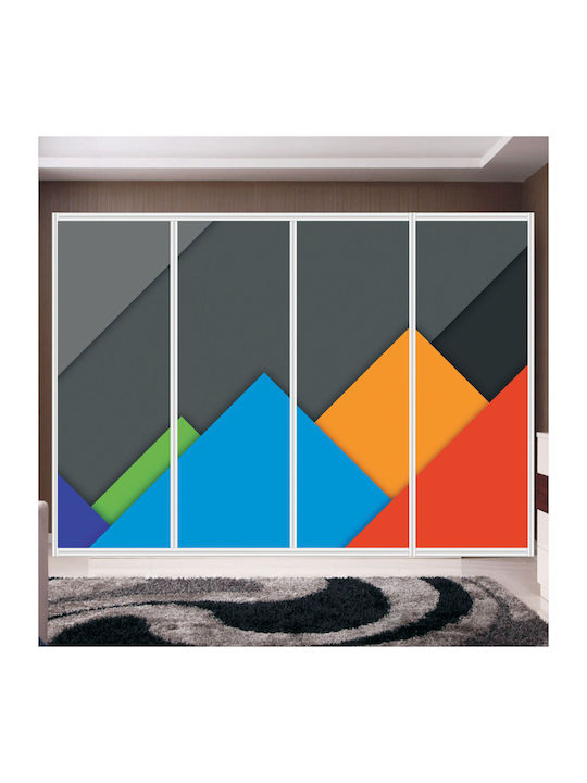 Αυτοκόλλητο Ντουλάπας Abstract Design 230cm