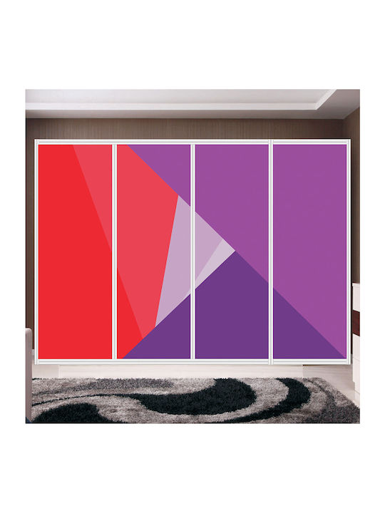 Wardrobe Sticker Triangles 230cm