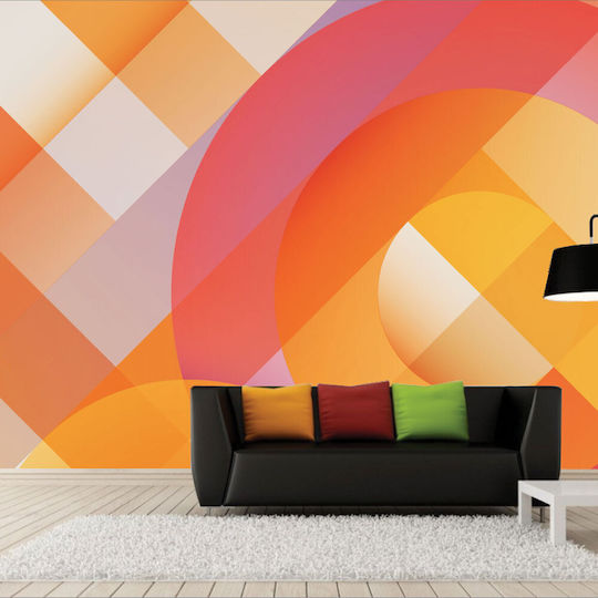 Bunte Geometrie Selbstklebende Tapete 270cm