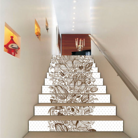 Wandsticker Treppe Vintage Flowers 1 Stück Orafol Wandsticker Treppe Vintage Flowers 1 Stück Orafol